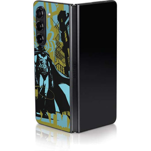 DC Comics Batman Poster Abstract Galaxy Z Fold5 5G Skin